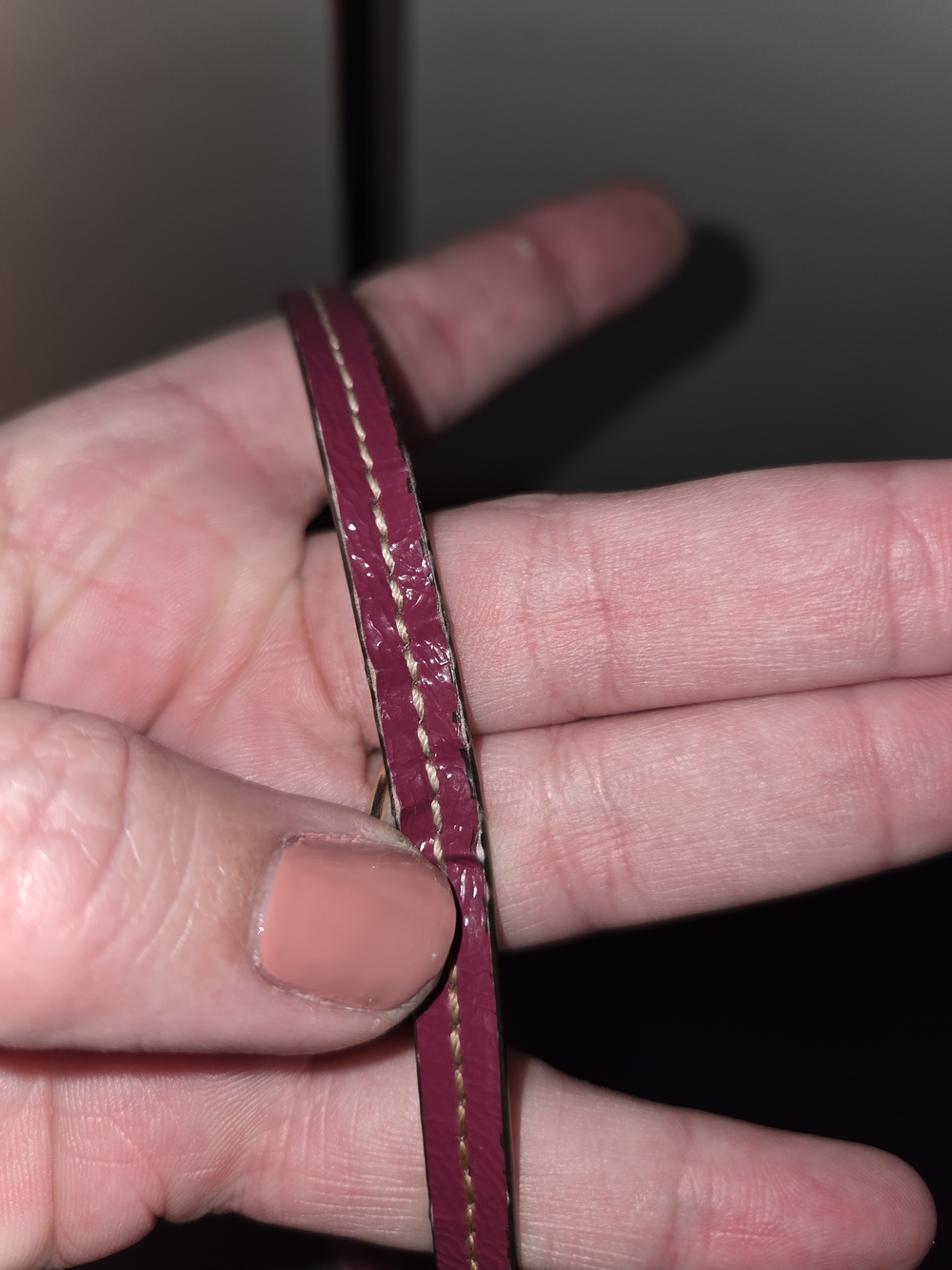 Coach Pink Signature Jacquard Wristlet - Picture 6 of 6